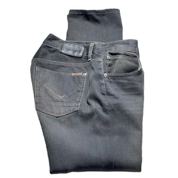 HUDSON JEANS Straight Leg COA Gray Buttoned Fly Style M255DMB Mens Size 34 - Picture 1 of 14